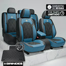 Capa Completa Dominus Automotiva Térmica em Couro Legítimo, Seda Gelada e Malha Extra Forte com Espuma de Memória + Tapete e Capa de Volante GRÁTIS
