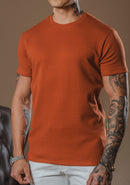 Kit com 5 Camisetas Texturizadas Malha Waffle Milano - Não amassa, não desbota e 0 transparência